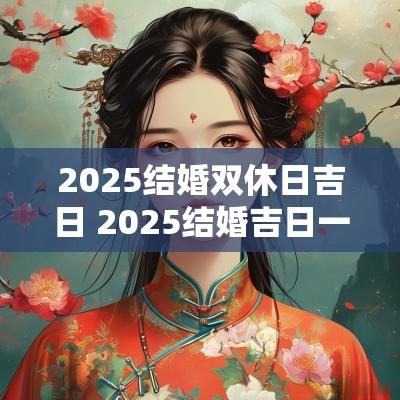 2025结婚双休日吉日 2025结婚吉日一览表