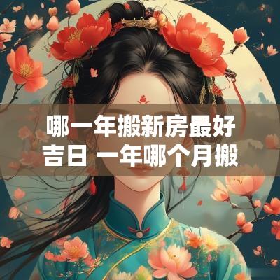 哪一年搬新房最好吉日 一年哪个月搬新家最好