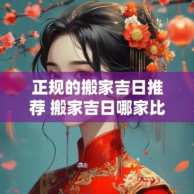 正规的搬家吉日推荐 搬家吉日哪家比较靠谱