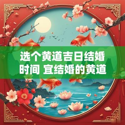 选个黄道吉日结婚时间 宜结婚的黄道吉日