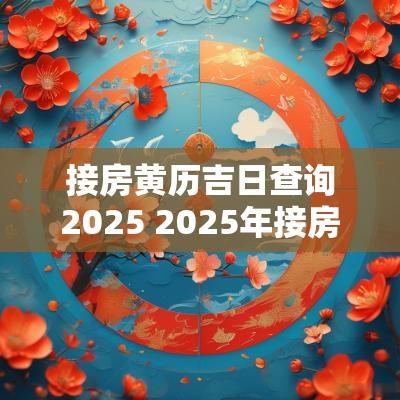 接房黄历吉日查询2025 2025年接房吉日查询