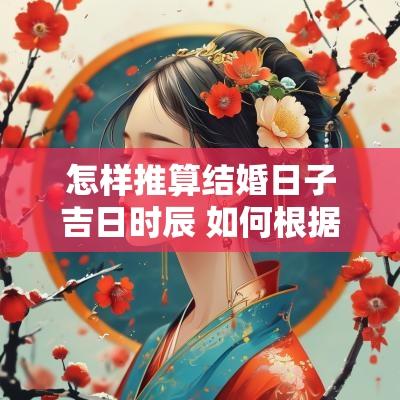 怎样推算结婚日子吉日时辰 如何根据生辰八字推算结婚日子