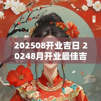 202508开业吉日 20258月开业最佳吉日 202508开业吉日 20258月开业最佳吉日