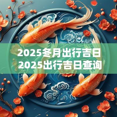 2025冬月出行吉日 2025出行吉日查询