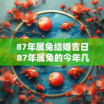 87年属兔结婚吉日 87年属兔的今年几月结婚最佳