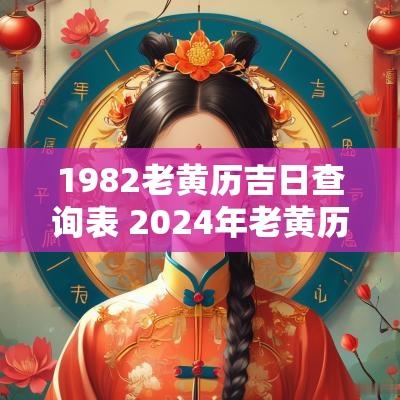 1982老黄历吉日查询表 2025年老黄历吉日查询表