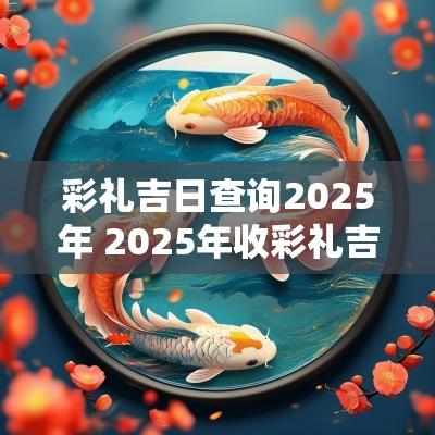 彩礼吉日查询2025年 2025年收彩礼吉日