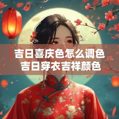 吉日喜庆色怎么调色 吉日穿衣吉祥颜色