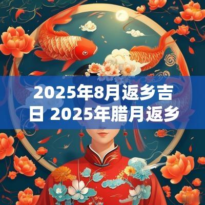 2025年8月返乡吉日 2025年腊月返乡吉日