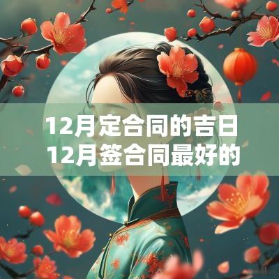 12月定合同的吉日 12月签合同最好的日期