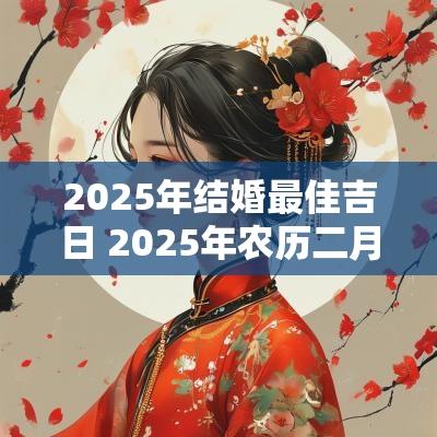 2025年结婚最佳吉日 2025年农历二月结婚吉日一览表