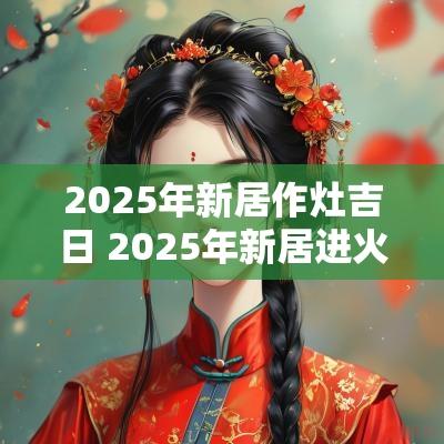 2025年新居作灶吉日 2025年新居进火吉日