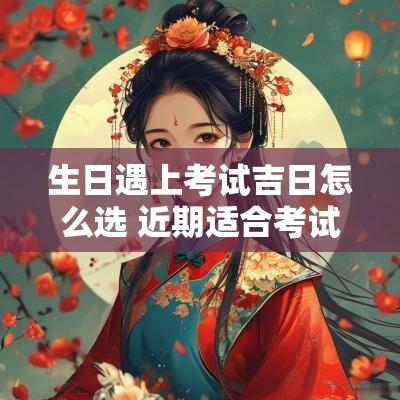 生日遇上考试吉日怎么选 近期适合考试良辰吉日