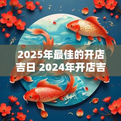 2025年最佳的开店吉日 2025年开店吉日