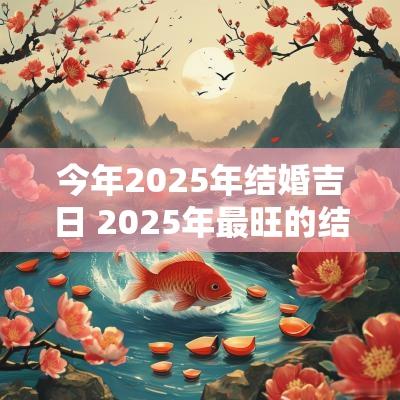 今年2025年结婚吉日 2025年最旺的结婚吉日