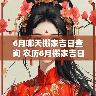 6月哪天搬家吉日查询 农历6月搬家吉日有哪些