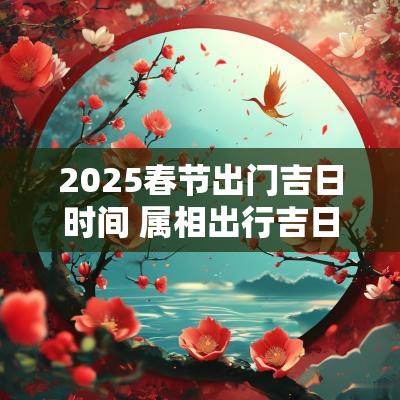 2025春节出门吉日时间 属相出行吉日查询2025