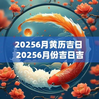 20256月黄历吉日 20256月份吉日吉时