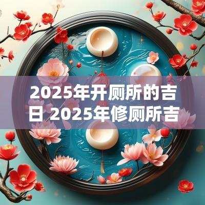 2025年开厕所的吉日 2025年修厕所吉日查询