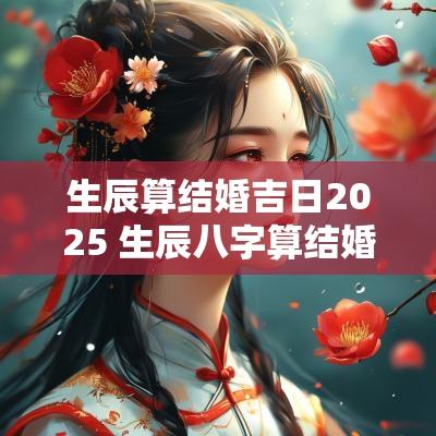 生辰算结婚吉日2025 生辰八字算结婚日期