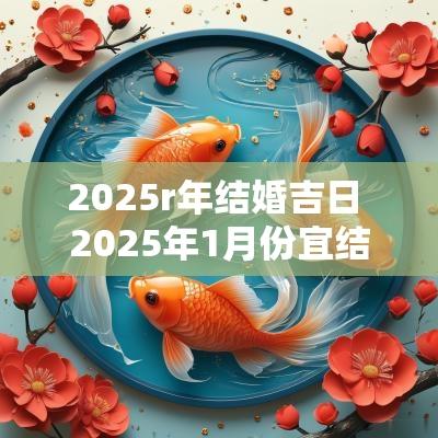 2025r年结婚吉日 2025年1月份宜结婚的日子