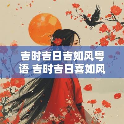 吉时吉日吉如风粤语 吉时吉日喜如风原版