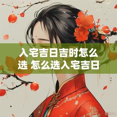 入宅吉日吉时怎么选 怎么选入宅吉日和吉时呢