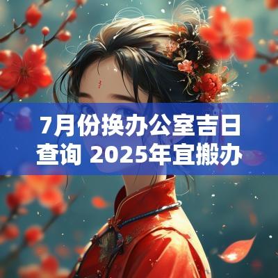7月份换办公室吉日查询 2025年宜搬办公室吉日