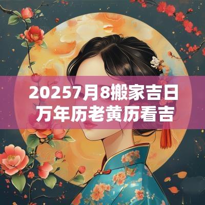 20257月8搬家吉日 万年历老黄历看吉日搬家