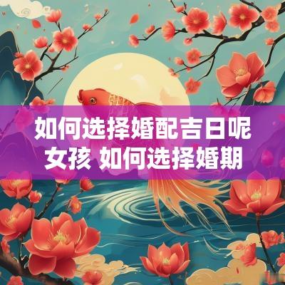 如何选择婚配吉日呢女孩 如何选择婚期和吉日