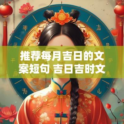 推荐每月吉日的文案短句 吉日吉时文案
