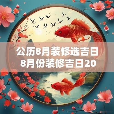 公历8月装修选吉日 8月份装修吉日2025年