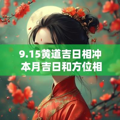 9.15黄道吉日相冲 本月吉日和方位相冲