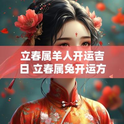 立春属羊人开运吉日 立春属兔开运方法