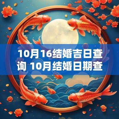 10月16结婚吉日查询 10月结婚日期查询2025年