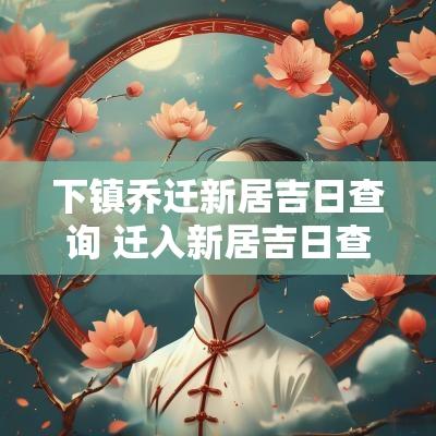 下镇乔迁新居吉日查询 迁入新居吉日查询表