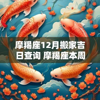 摩羯座12月搬家吉日查询 摩羯座本周出行吉日