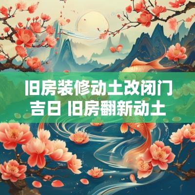 旧房装修动土改闭门吉日 旧房翻新动土装修吉日