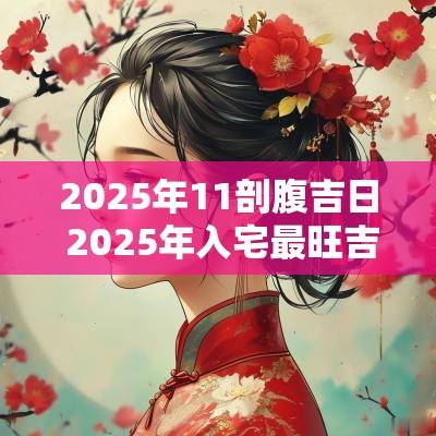 2025年11剖腹吉日 2025年入宅最旺吉日