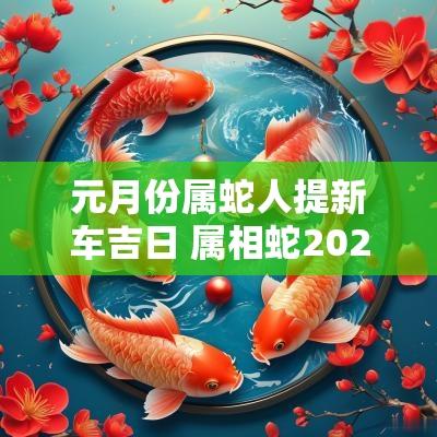 元月份属蛇人提新车吉日 属相蛇2025年12月提车吉日