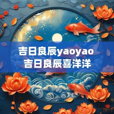 吉日良辰yaoyao 吉日良辰喜洋洋