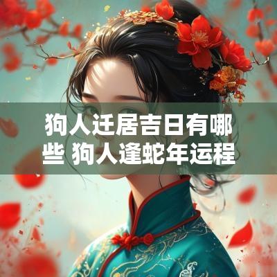狗人迁居吉日有哪些 狗人逢蛇年运程