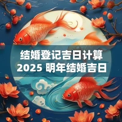 结婚登记吉日计算2025 明年结婚吉日一览表2025