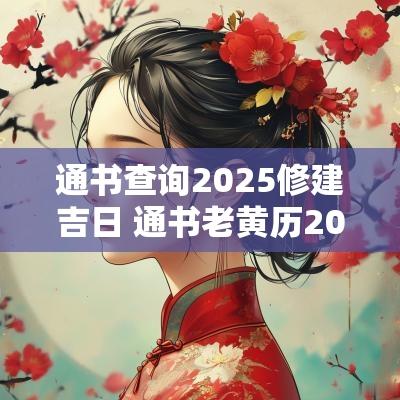 通书查询2025修建吉日 通书老黄历2025