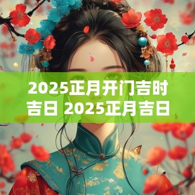 2025正月开门吉时吉日 2025正月吉日吉时