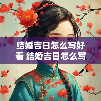 结婚吉日怎么写好看 结婚吉日怎么写在红纸上