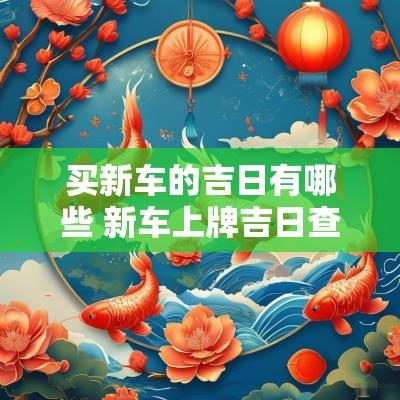 买新车的吉日有哪些 新车上牌吉日查询表