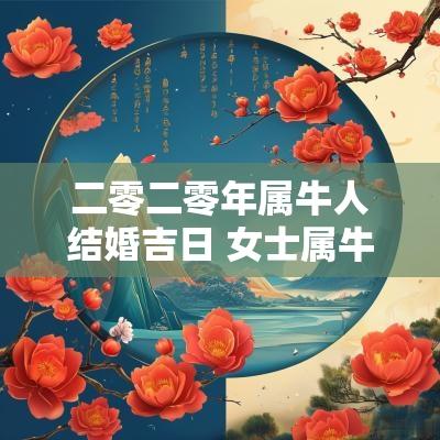 二零二零年属牛人结婚吉日 女士属牛七月十一生结婚吉日