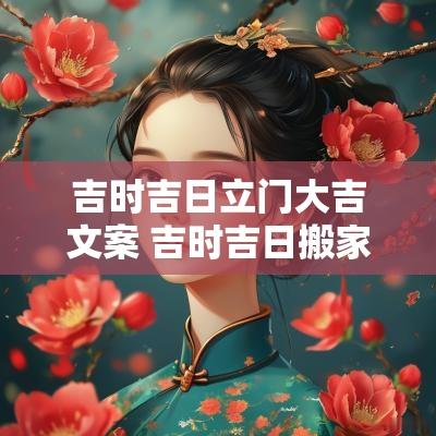 吉时吉日立门大吉文案 吉时吉日搬家文案