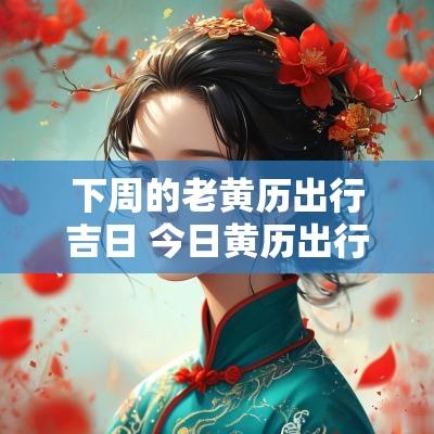 下周的老黄历出行吉日 今日黄历出行吉日一览表